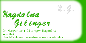 magdolna gilinger business card